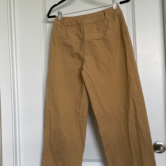 Who What Wear Taos Taupe Wide Leg Khaki Pants - Picture 3 of 3